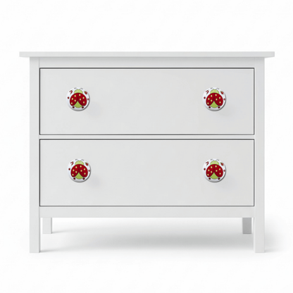 Uğur Böceği Porselen Bebek Odası Mobilya Kulpu